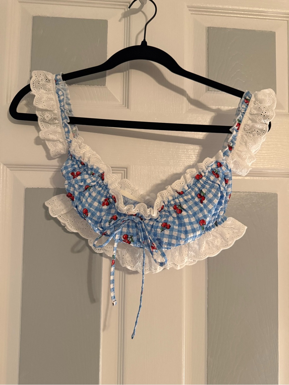 Urban Outfitters Pin Up Picnic Off-Shoulder Top - Picture 2 of 4